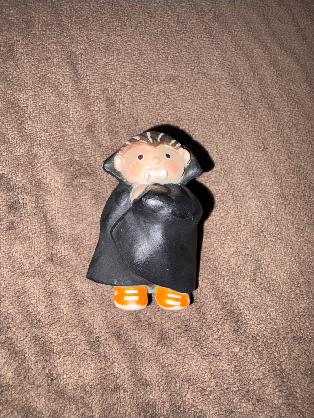 Black Vampire Pin with Orange Shoes